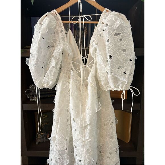 NWT For Love & Lemons Leighton White Floral Maxi Dress Size Small - Picture 12 of 12